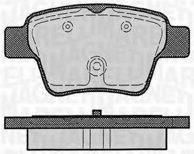 MAGNETI MARELLI 363916060179 -  Комплект тормозных колодок, дисковый тормоз